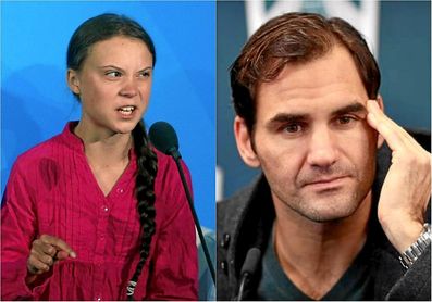 Federer responde a Greta Thunberg. Federer responde a Greta Thunberg.