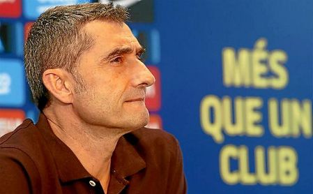 Valverde, con pie y medio fuera del Barcelona. Valverde, con pie y medio fuera del Barcelona.
