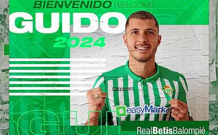 OFICIAL: Guido Rodríguez, nuevo jugador del Betis hasta 2024 OFICIAL: Guido Rodríguez, nuevo jugador del Betis hasta 2024