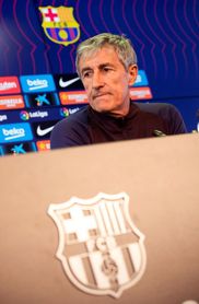 Setién: "Habrá partidos que no podremos ganar en el 10, pero sí en el 80" Setién: "Habrá partidos que no podremos ganar en el 10, pero sí en el 80"