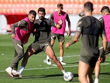 El Atlético insiste en la práctica ofensiva El Atlético insiste en la práctica ofensiva