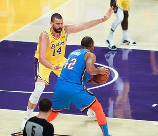 Mark Gasol e Ibaka contribuyen a sendos triunfos de Lakers y Clippers Mark Gasol e Ibaka contribuyen a sendos triunfos de Lakers y Clippers