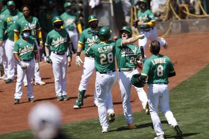 12-6. Olson pega jonrón y sencillo con Atléticos y siguen líderes 12-6. Olson pega jonrón y sencillo con Atléticos y siguen líderes