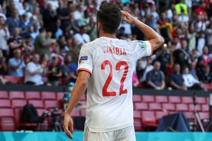 La celebración de Sarabia con saludo militar fue para su familia La celebración de Sarabia con saludo militar fue para su familia