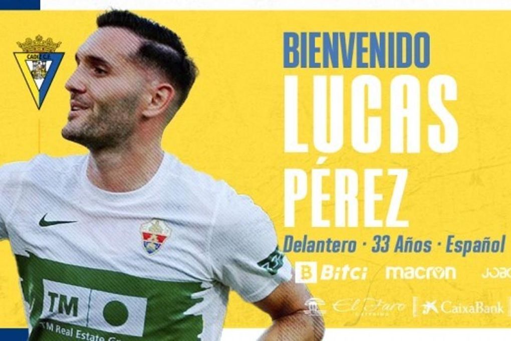 Oficial: El Cádiz anuncia el fichaje de Lucas Pérez