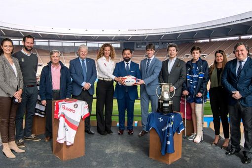 José María Arrabal anuncia que el Estadio de La Cartuja acogerá las tres próximas ediciones de la Final de la Copa del Rey de Rugby.