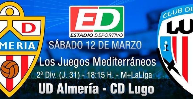 La UD Almería y el CD Lugo disputan este sábado el partido correspondiente a la jornada 31 de LaLiga Smartbank La UD Almería y el CD Lugo disputan este sábado el partido correspondiente a la jornada 31 de LaLiga Smartbank