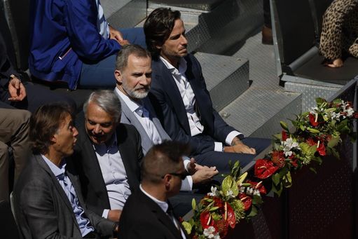 Felipe VI asiste al partido Nadal-Alcaraz en la Caja Mágica