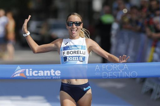 Florencia Borelli (ARG) y Luis Ostos (PER), oro en el medio maratón