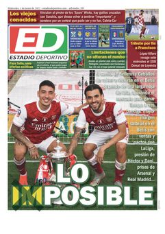 La portada de ESTADIO Deportivo para el miércoles 1 de junio de 2022