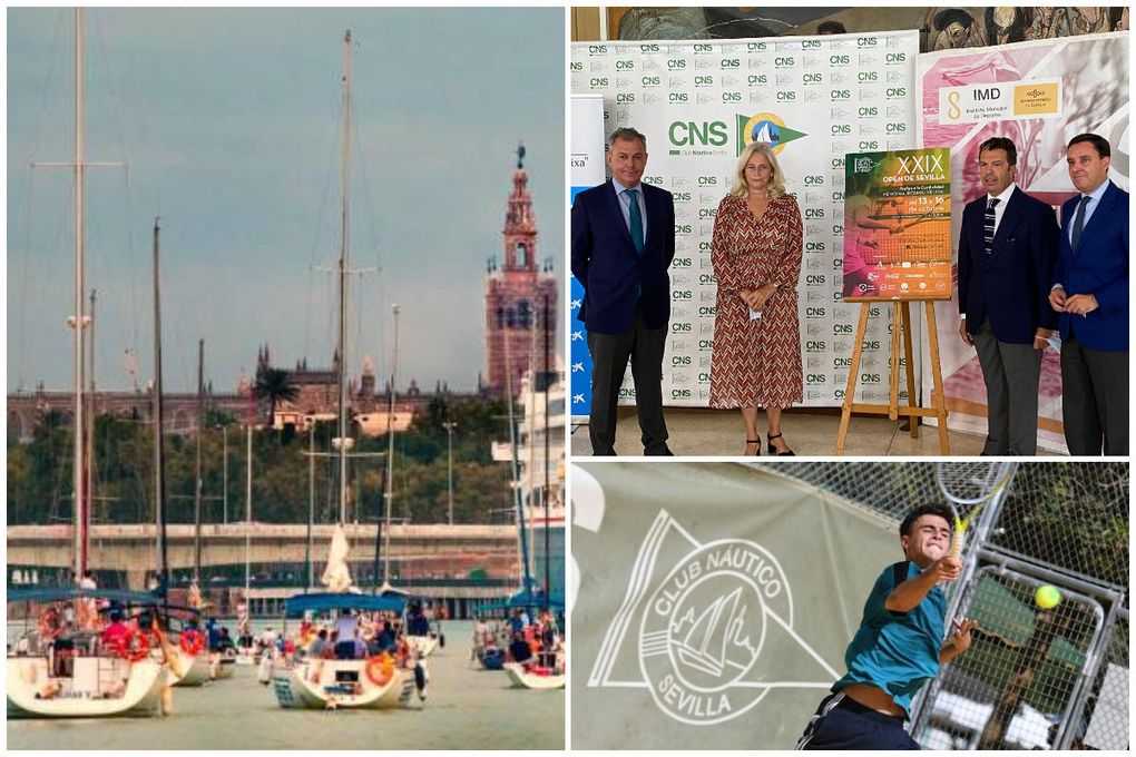 El Ayuntamiento apoya el Ascenso del Guadalquivir y el Open de Sevilla de tenis a través de un convenio con el Club Náutico