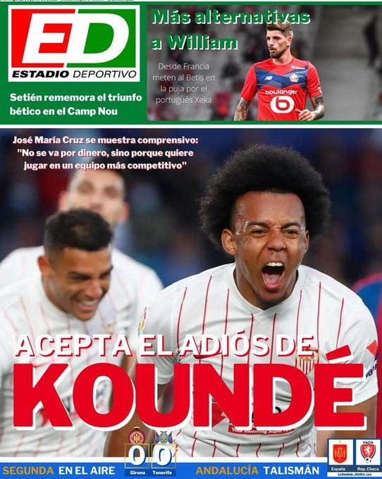 La portada de ESTADIO Deportivo del domingo 12 de junio de 2022