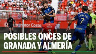 Alineaciones Granada - Almería: alineación probable de Granada y Almería en la jornada 25 de LaLiga