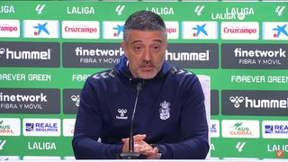García Pimienta confiesa qué le pasó a Munir y es rotundo sobre el VAR y el gol de Willian José