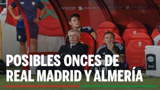Alineaciones Real Madrid - Almería: alineación probable de Real Madrid y UD Almería en la jornada 21 de LaLiga