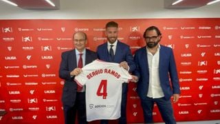 La presentación de Sergio Ramos con el Sevilla en directo: declaraciones, reacciones y puertas abiertas en vivo online