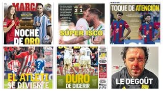 El palo de Gündogan, partidazo de Isco, bochorno en Francia... así vienen las portadas