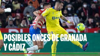 Alineaciones Granada - Cádiz: Alineación posible de Granada y Cádiz en el partido de hoy de LaLiga