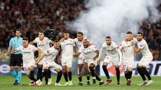 Sevilla 1-1 (4-1) Roma: Montiel entra también en la historia nervionense