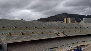 Las impactantes imágenes del esqueleto del Camp Nou