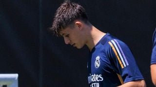 Arda Güler y Dani Ceballos se 'pelean' en plena Arandina - Real Madrid de Copa del Rey