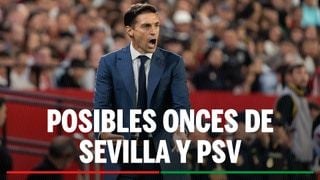 Alineaciones Sevilla - PSV Eindhoven: Alineación posible de Sevilla y PSV en el partido de la jornada 5 del Grupo B de la Champions League