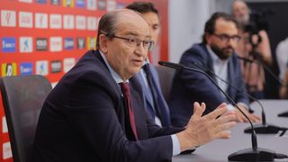 El presidente del Sevilla explica el vídeo de El Chiringuito y anuncia al nuevo técnico del Sevilla Atlético 