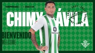 Oficial: Chimy Ávila, nuevo jugador del Betis y Osasuna desvela las cifras exactas de la operación
