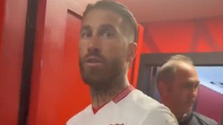 La entrada de Sergio Ramos al vestuario del Sevilla y su confesión: "He corrido como un..."