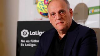 Javier Tebas desvela el mayor miedo de una UEFA "secuestrada" por Al Khelaifi