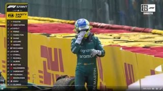 Triunfa Verstappen, Sainz cuarto y Fernando Alonso KO en la Sprint del GP de Bélgica