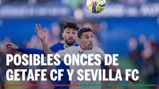 Alineaciones Getafe - Sevilla: Alineación posible de Getafe CF y Sevilla FC en el partido de hoy de los octavos de la Copa del Rey