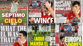 La portadas se ceban con el United, Maguire y De Gea tras el repaso del Sevilla