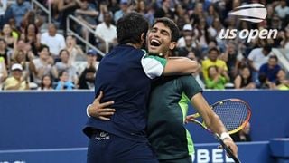 US Open confirma una amistad entre Carlos Alcaraz y Sebastián Yatra que inició con Rafa Nadal