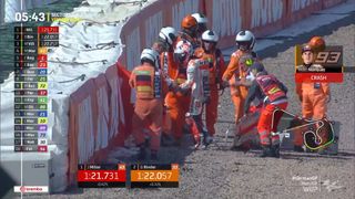 MotoGP: Marc Márquez se vuelve a caer y tiene una fractura