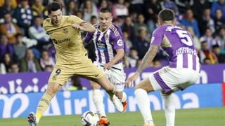 Valladolid 3-1 Barcelona: 'Meneo' al líder para salir del descenso