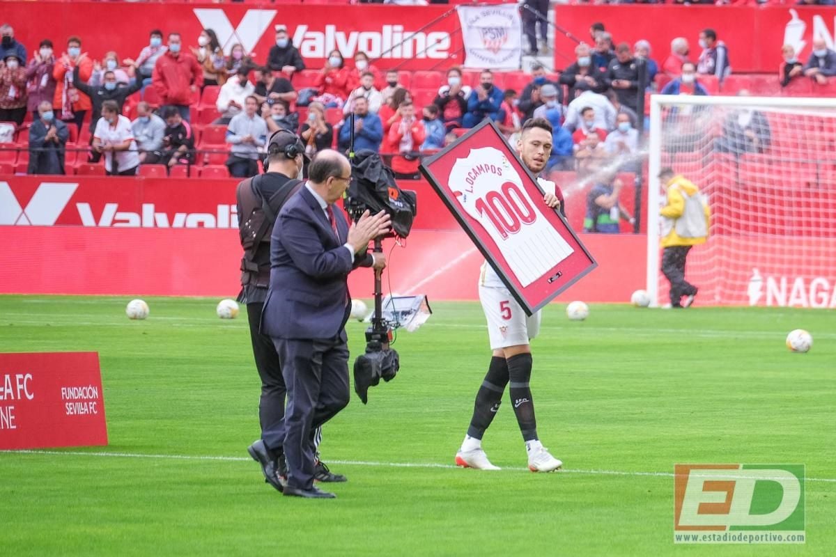 Los goles de Diego Carlos y Ocampos, el regreso de En-Nesyri, la lluvia... las mejores imágenes del Sevilla FC - CA Osasuna